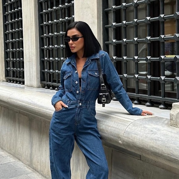 Denim Jumpsuit for women - Picture 6 of 9